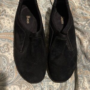 Bass Women’s Dark Suede Slip-On Loafers